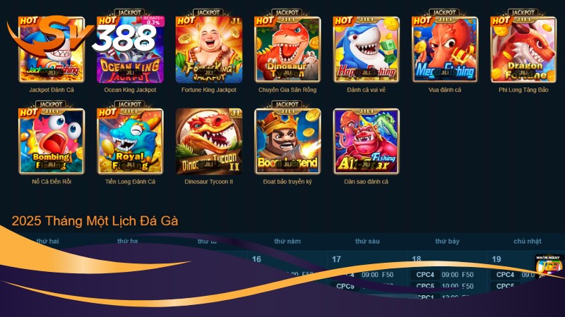 Khám phá sảnh Bắn cá SV388 Khám phá sảnh Bắn cá SV388