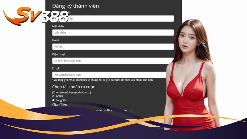 Tiến hành điền thông tin biểu mẫu đăng ký SV388 Tiến hành điền thông tin biểu mẫu đăng ký SV388
